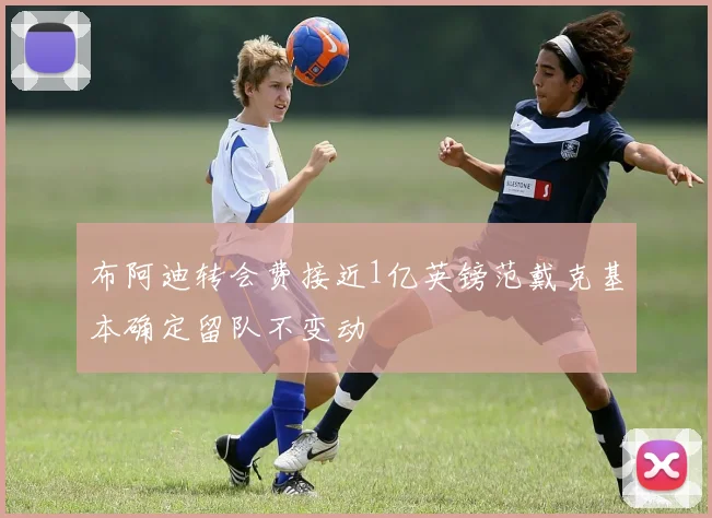 布阿迪转会费接近1亿英镑范戴克基本确定留队不变动